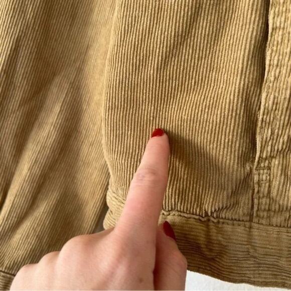 Brandy Melville John Galt Corduroy Sherpa Lined Trucker Jacket - Picture 6 of 11